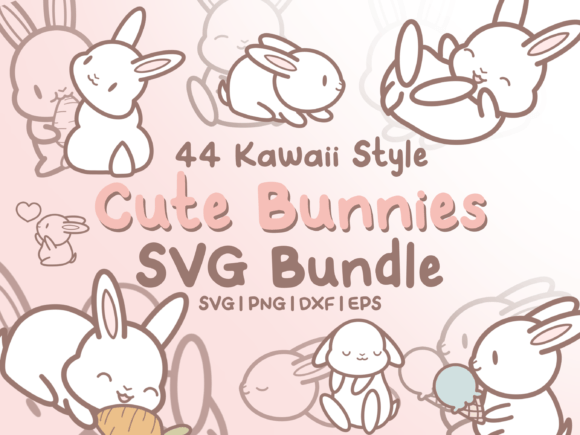 Download Cute Bunny SVG Illustrations - Cute bunny svg Collection