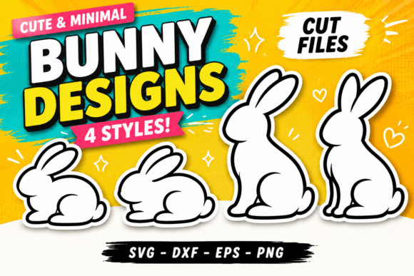 Download Cute Bunny SVG Minimal Cut Files #A2 - Cute bunny svg Collection
