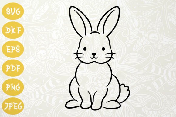 Download Cute Bunny SVG Line Art for Spring - Cute bunny svg Collection