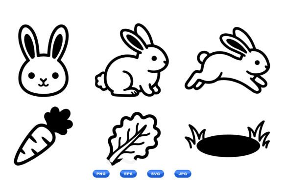 Download Cute Bunny SVG Clipart Pack - Cute bunny svg Collection